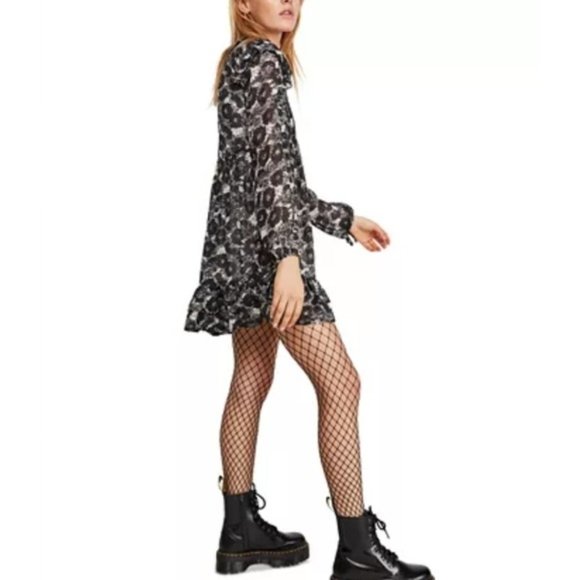 Free People These Dreams Mini Dress Black Women's Small - Picture 1 of 10